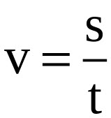 công thức tính vận tốc là
