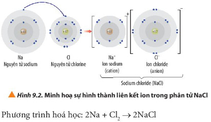 Liên kết ion là liên kết được hình thành bởi lực hút tĩnh điện giữa các ion mang điện tích trái dấu