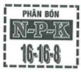 Một loại phân NPK có độ dinh dưỡng được ghi trên bao bì như ở hình bên. Để cung