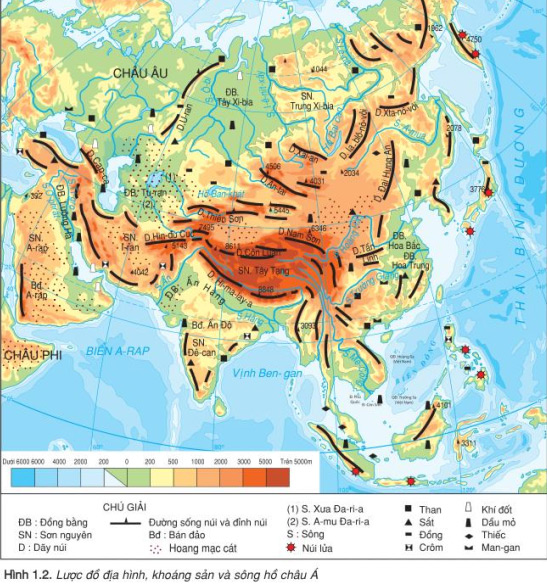 Dầu mỏ, khí đốt tập trung nhiều nhất ở khu vực Tây Nam Á.