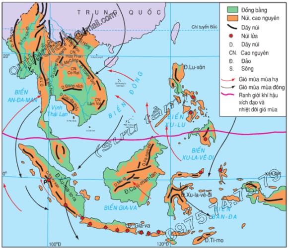 Phần hải đảo của Đông Á chịu những thiên tai nào?
