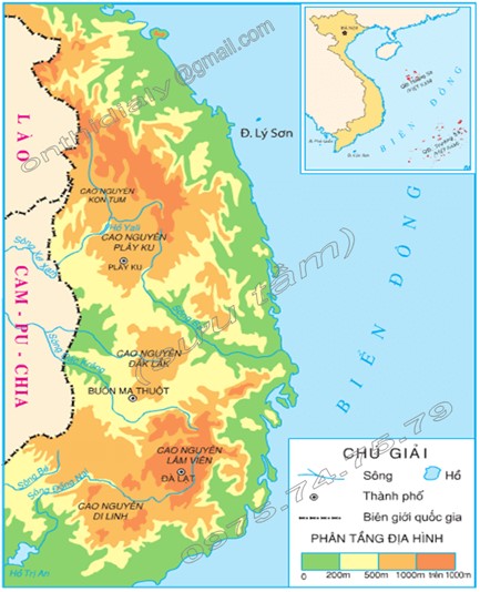 Miền Nam Trung Bộ và Nam Bộ có đặc điểm địa hình nào dưới đây?