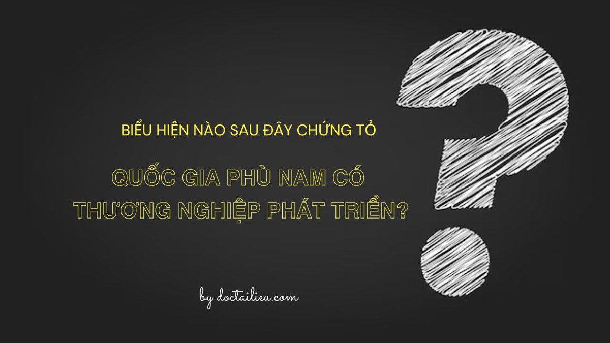 Biểu hiện nào sau đây chứng tỏ quốc gia Phù Nam có thương nghiệp phát triển?