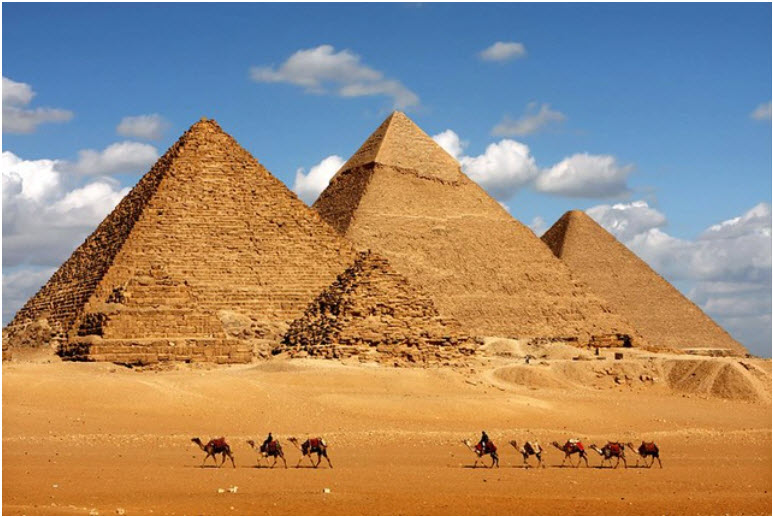 Khu vực Bắc Phi có những công trình kiến trúc cổ nổi tiếng: