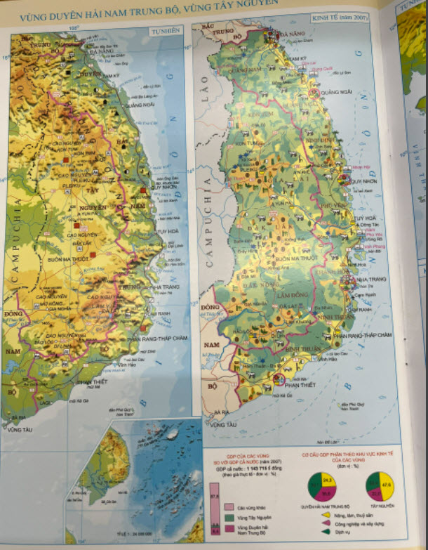 Khoáng sản chính của vùng Duyên hải Nam Trung Bộ