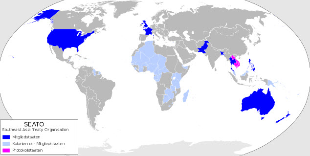 Các nước Đông Nam Á nào tham gia khối SEATO