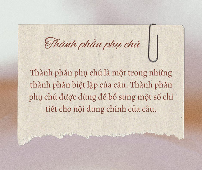 Thành phần phụ chú là gì?